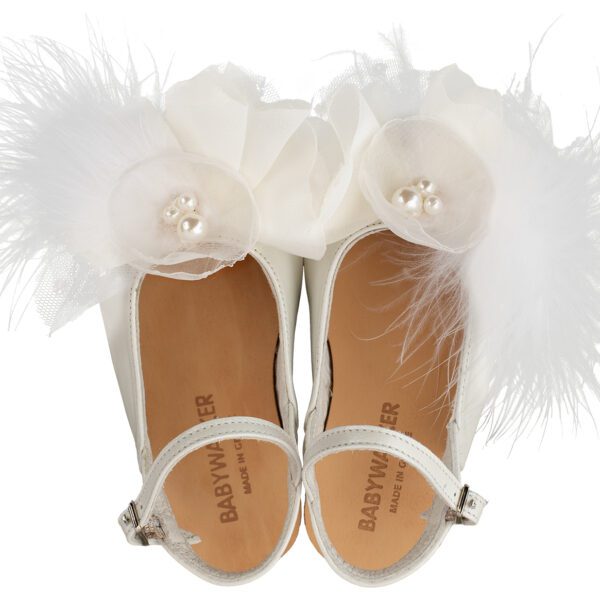 Δερμάτινο Σαμπό με Χειροποίητο Λουλούδι EXC5772