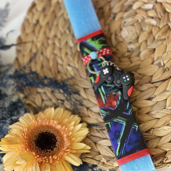 Σετ λαμπάδα & καμβάς ”PLAYSTATION II”