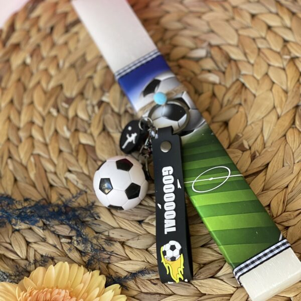 Σετ λαμπάδα & καμβάς ”Football”