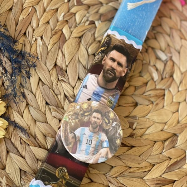 Σετ λαμπάδα & καμβάς ”Messi”