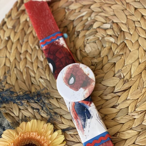 Σετ λαμπάδα & καμβάς ”Spiderman”