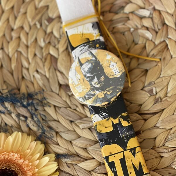 Σετ λαμπάδα & καμβάς ”Batman”