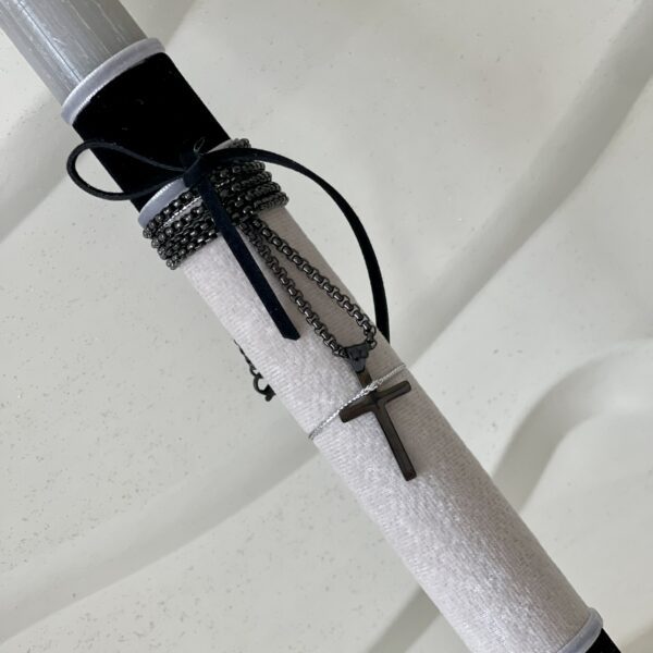 Εφηβική-Αντρική λαμπάδα ”Μοντέρνος σταυρός λαιμού”