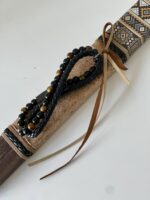 Εφηβική-Αντρική λαμπάδα με βραχιόλι με χάντρες