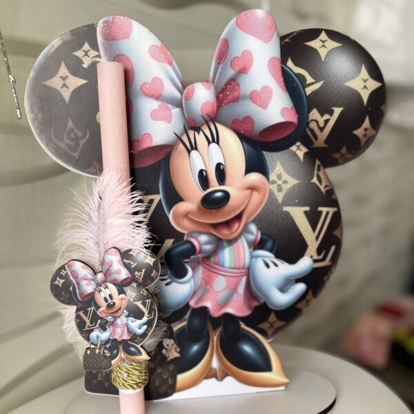SET λαμπάδα και φιγούρα stand ”Minnie”