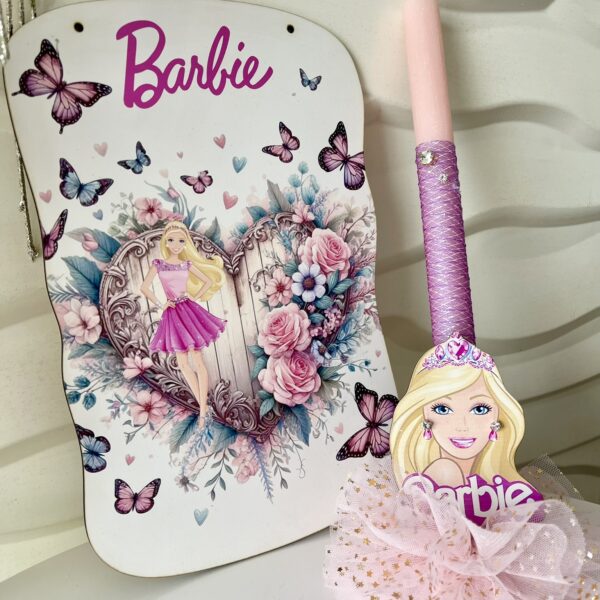 SET λαμπάδα με καδράκι  ”Barbie II”