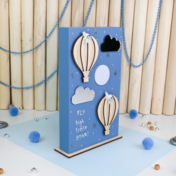 Ξύλινη πλακέτα – Air Balloons