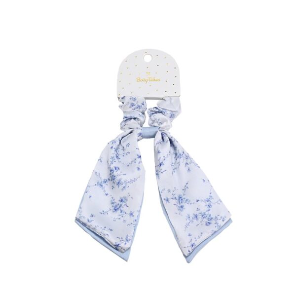 Μπομπονιέρα Scrunchie με μαντίλι blue toile