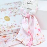 Μπομπονιέρα Scrunchie με μαντίλι pink blossom