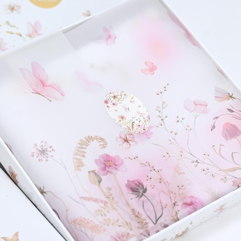 Μπομπονιέρα Μαντήλι pink blossom Μπομπονιέρα Μαντήλι pink blossom