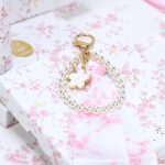 Μπομπονιέρα Charm με μαντιλάκι και πέρλες pink toile