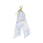 Μπομπονιέρα Charm με μαντιλάκι και πέρλες blue toile