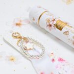 Μπομπονιέρα Charm με μαντιλάκι και πέρλες pink blossom