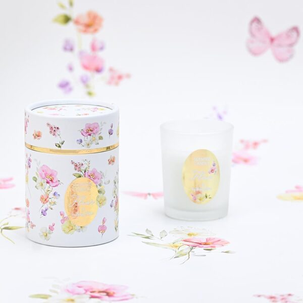 Μπομπονιέρα Κερί pink fleur