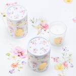 Μπομπονιέρα Κερί pink fleur