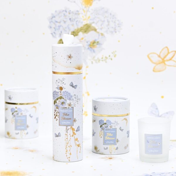 Μπομπονιέρα Κερί blue blossom