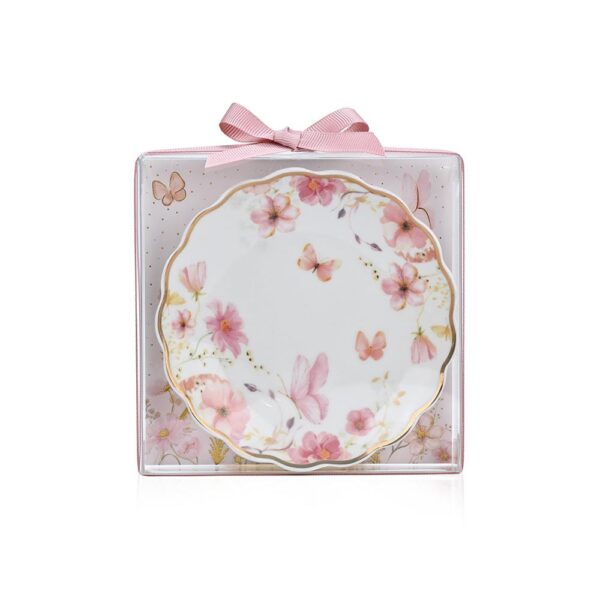 Μπομπονιέρα Πιατάκι πορσελάνη pink blossom