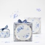 Μπομπονιέρα Πιατάκι πορσελάνη blue flowers