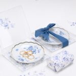 Μπομπονιέρα Πιατάκι πορσελάνη blue flowers