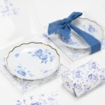 Μπομπονιέρα Πιατάκι πορσελάνη blue flowers