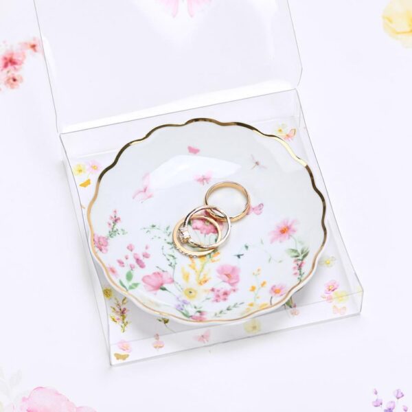 Μπομπονιέρα Πιατάκι πορσελάνη pink fleur