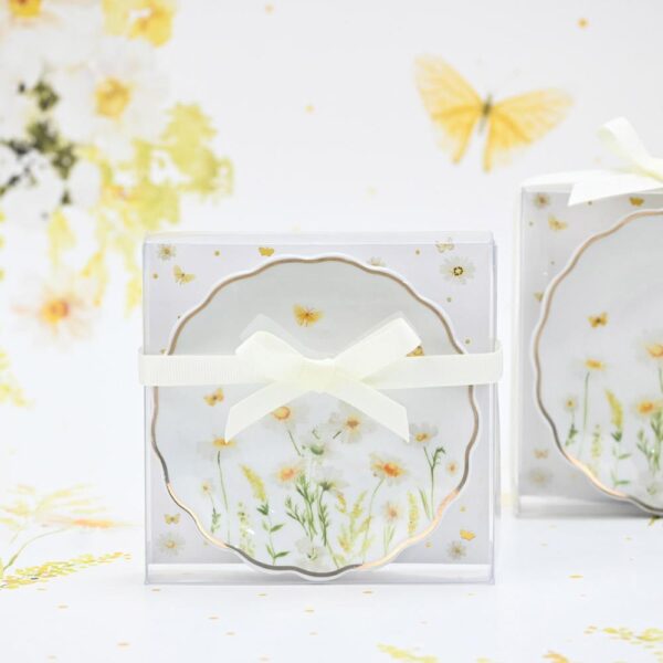 Μπομπονιέρα Πιατάκι πορσελάνη daisy