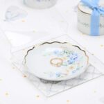 Μπομπονιέρα Πιατάκι πορσελάνη blue fleur