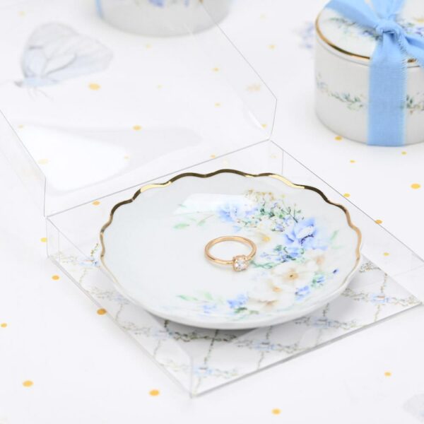 Μπομπονιέρα Πιατάκι πορσελάνη blue fleur