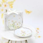 Μπομπονιέρα Πιατάκι πορσελάνη daisy