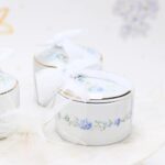 Μπομπονιέρα Μπιζουτιέρα από πορσελάνη blue fleur