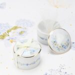 Μπομπονιέρα Μπιζουτιέρα από πορσελάνη blue fleur