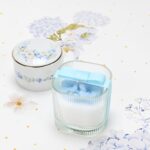 Μπομπονιέρα Μπιζουτιέρα από πορσελάνη blue fleur