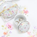 Μπομπονιέρα Μπιζουτιέρα από πορσελάνη pink fleur