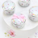 Μπομπονιέρα Μπιζουτιέρα από πορσελάνη pink fleur