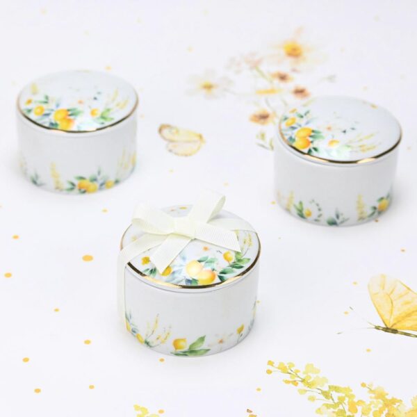 Μπομπονιέρα Μπιζουτιέρα από πορσελάνη Lemon