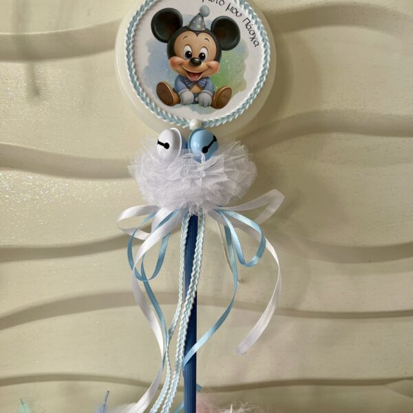 Λαμπάδα  σε σχήμα γλειφιτζούρι ”Το πρώτο μου Πάσχα Mickey’