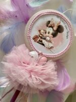 Λαμπάδα  σε σχήμα γλειφιτζούρι ”Το πρώτο μου Πάσχα Minnie’