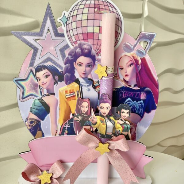 SET λαμπάδα και φιγούρα stand ”Pop Stars”