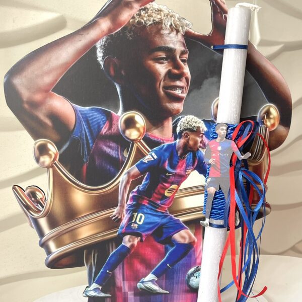 SET λαμπάδα και φιγούρα stand ”Yamal”