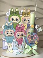 SET λαμπάδα και φιγούρα stand ”Labubu”