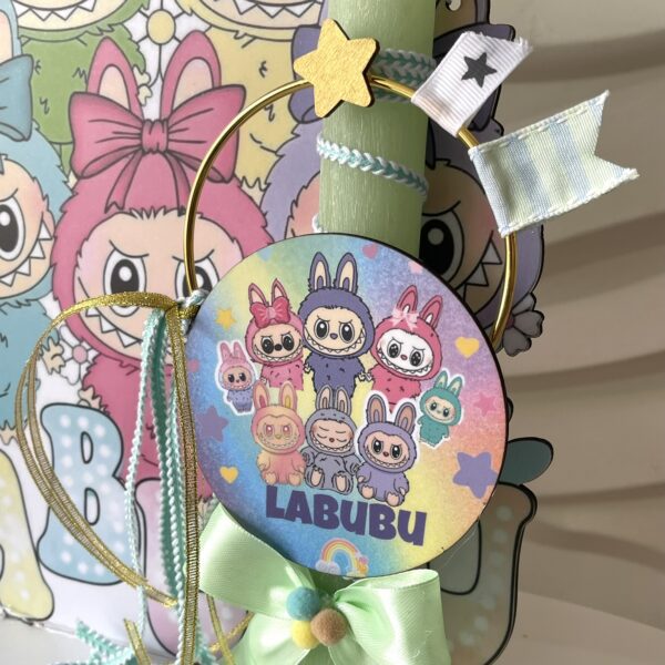 SET λαμπάδα και φιγούρα stand ”Labubu”