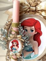 SET λαμπάδα και φιγούρα stand ”Ariel Disney”