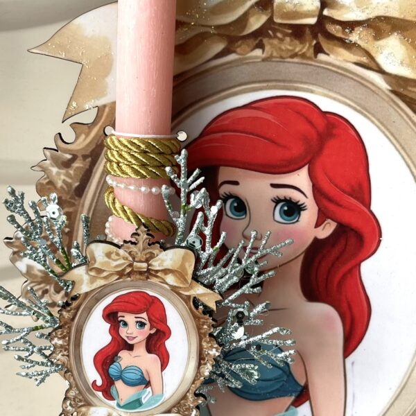 SET λαμπάδα και φιγούρα stand ”Ariel Disney”