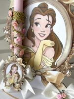 SET λαμπάδα και φιγούρα stand ”Belle Disney”