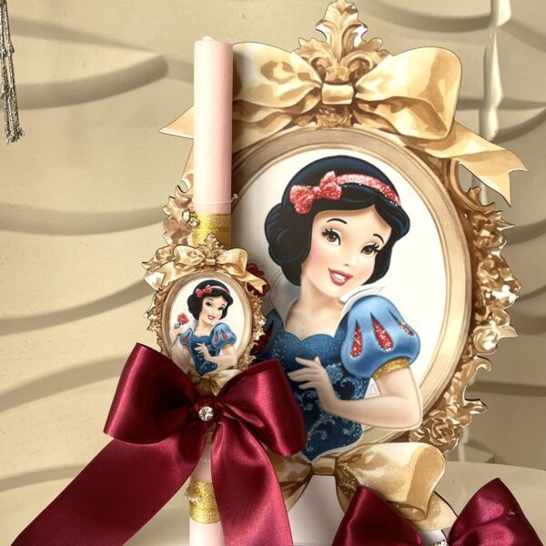 SET λαμπάδα και φιγούρα stand ”Snowhite Disney”