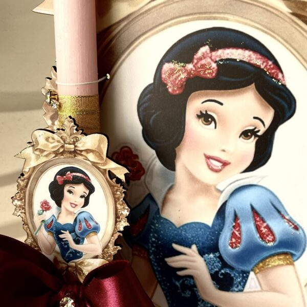 SET λαμπάδα και φιγούρα stand ”Snowhite Disney”