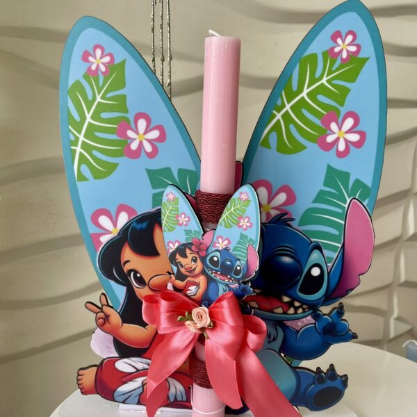 Set λαμπάδα και stand ”Stitch beach”