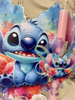 Set λαμπάδα και stand ”Stitch”