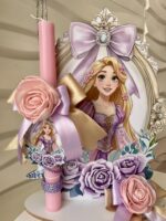 SET λαμπάδα και φιγούρα stand ”Rapounzel Disney”