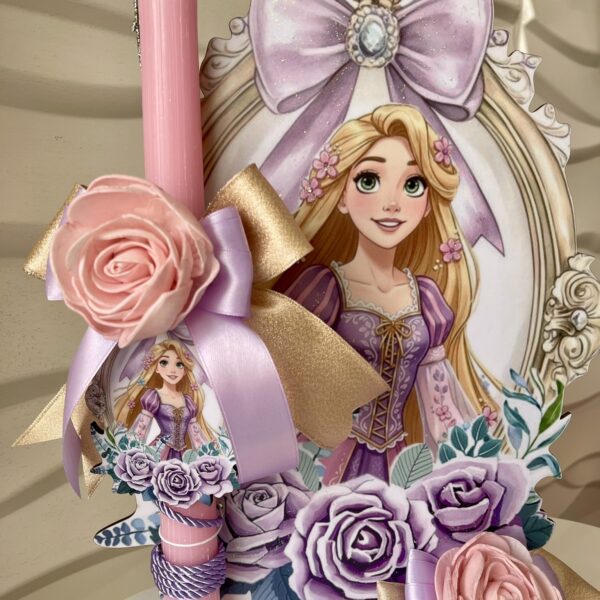 SET λαμπάδα και φιγούρα stand ”Rapounzel Disney”